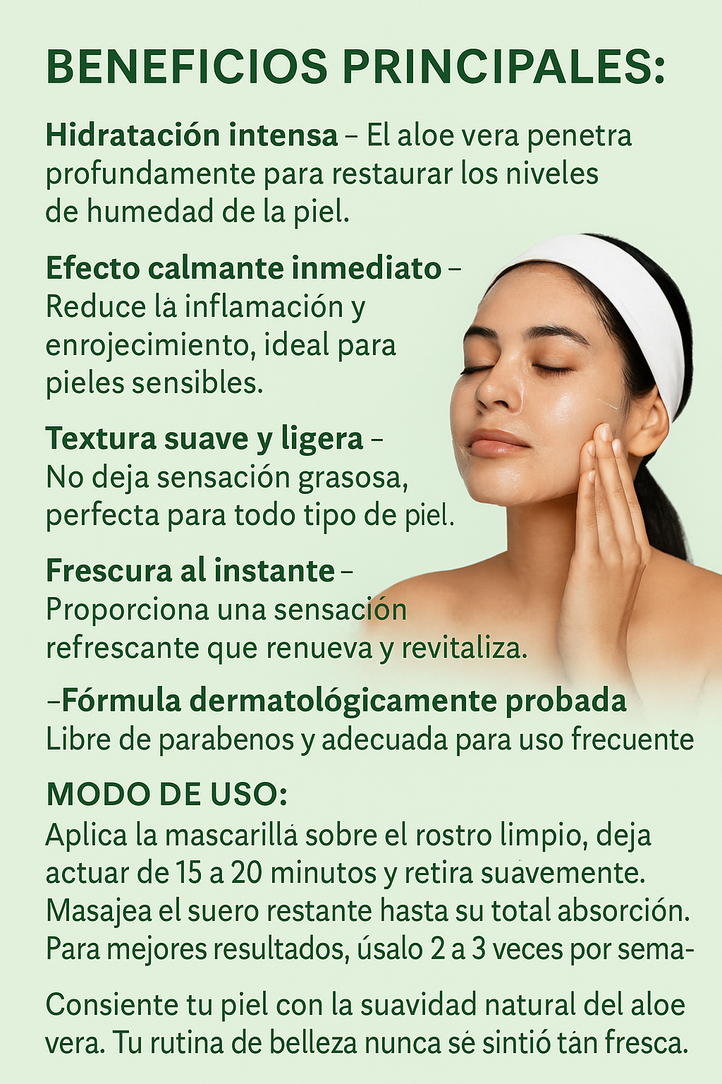 FACIAL ALÓE VERA - DE KISS
