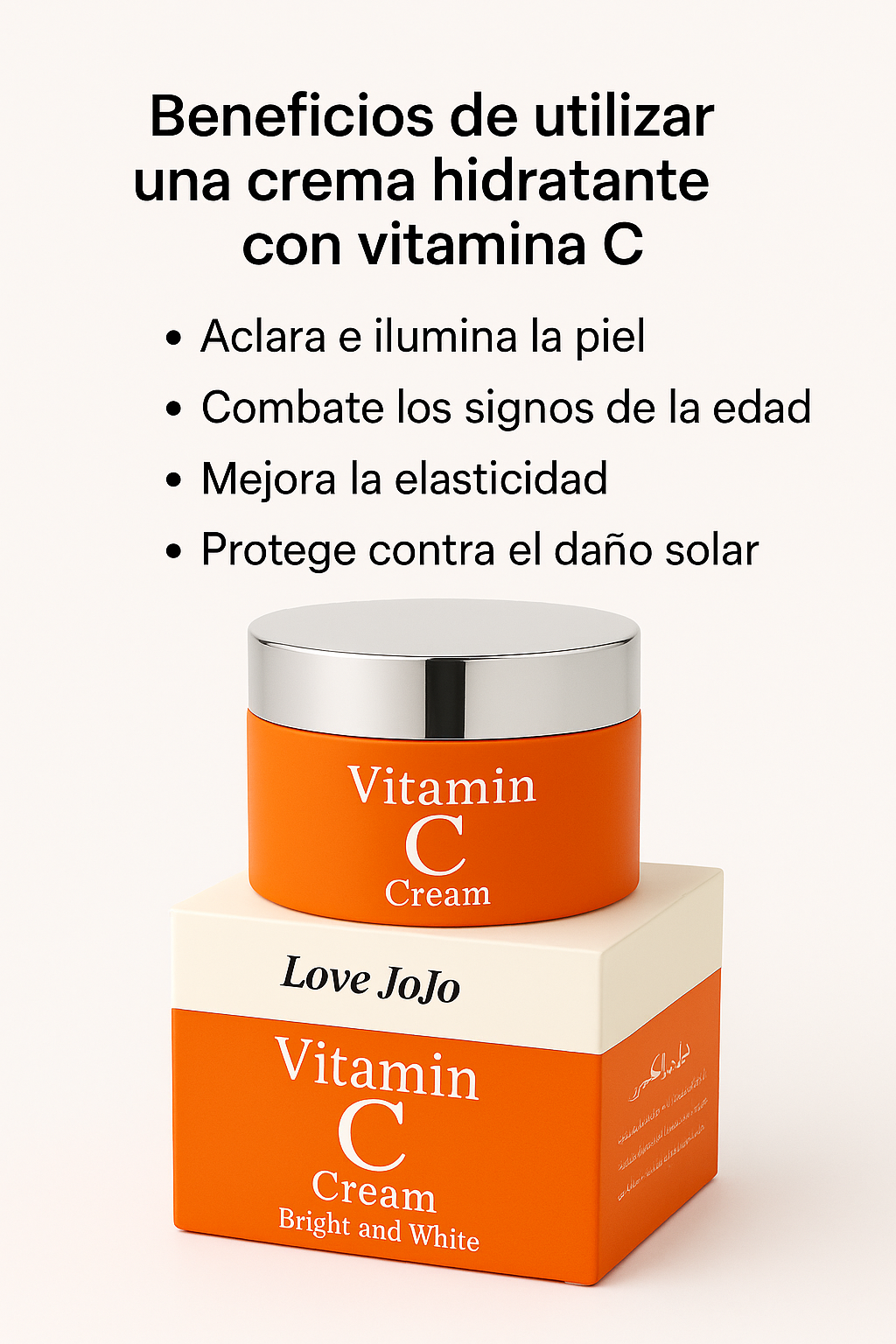CREMA HIDRATANTE DE VITAMINA C