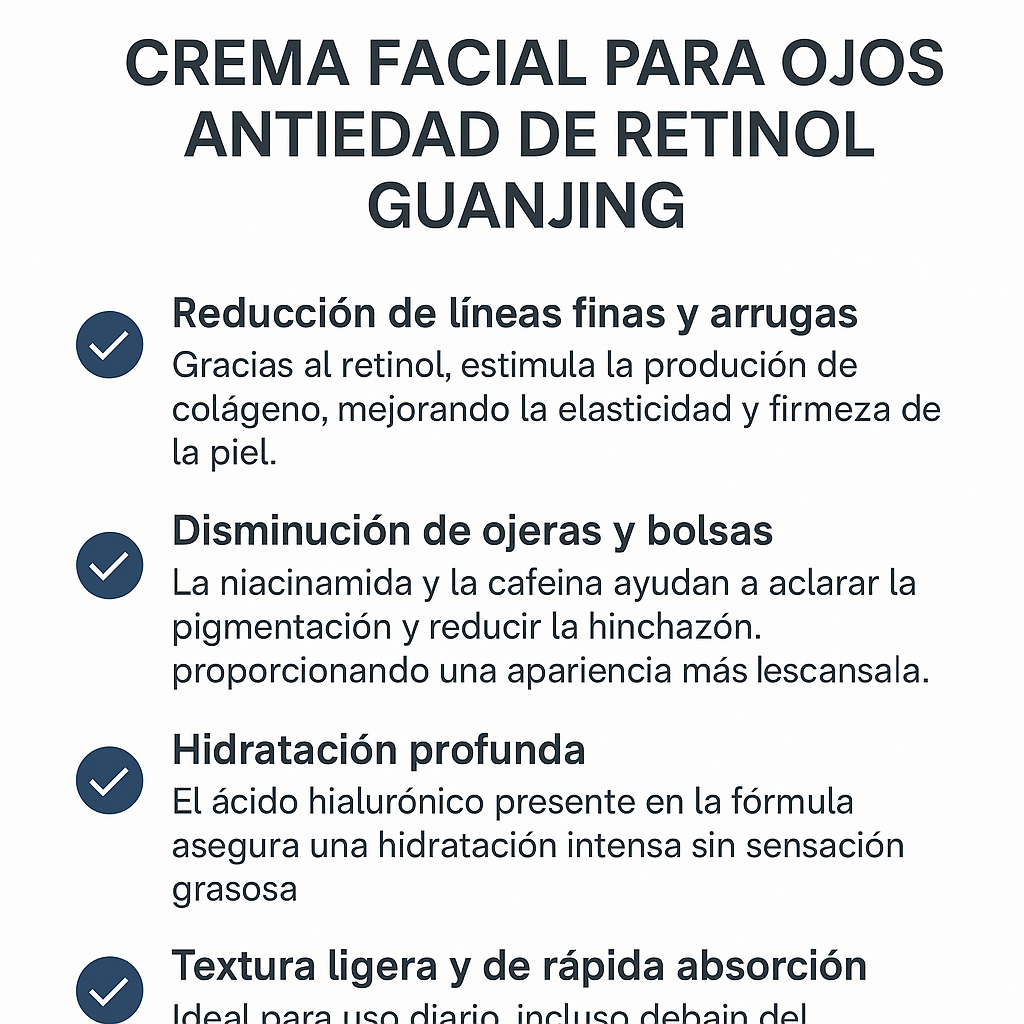 CREMA FACIAL PARA OJOS ANTIEDAD DE RETINOL GUANJING